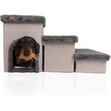 Boefie Hundetreppe Mit Hundehöhle - Hunderampe Fur Kleine Und Ältere Hunde – Kus