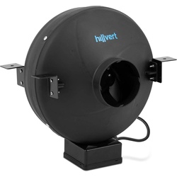 Hillvert Rohrventilator Abluftventilator Rohrlüfter Ventilator 60 W 98,5 mm 2509 U/min, Ventilator, Schwarz