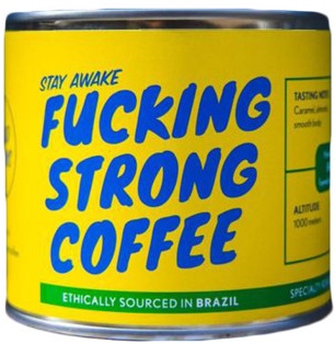 Spezialitätenkaffee Fucking Strong Coffee Brazil, 250 g ganze Bohne