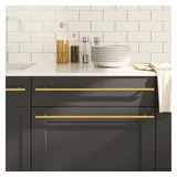 vidaXL Möbelgriffe 5 Stk. Golden 480 mm Edelstahl