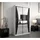 abiks möbel Schwebetürenschrank MONACO 120 x 200 x 62 cm Schwarz/Weiß