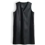 Opus Wancy Minikleid Lederoptik Schwarz 38