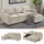 VitaliSpa Eckcouch Polyester 2-Sitzer Beige