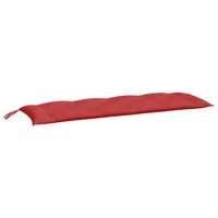 VidaXL Gartenbank-Auflagen 2 Stk. Rot 150x50x7 cm Oxford-Gewebe