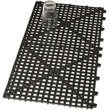 ich-zapfe Gummi-Abtropfmatte 31,5 x 31,5 cm Schwarz