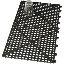 ich-zapfe Gummi-Abtropfmatte 31,5 x 31,5 cm Schwarz