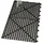 ich-zapfe Gummi-Abtropfmatte 31,5 x 31,5 cm Schwarz