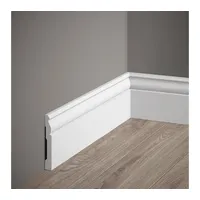 PROVISTON - Sockelleiste Kunststoff Polystyrol 12 X 94 X 2000 Mm Weiß Fußleiste Wohndekoration