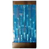 JVmoebel Wandpaneel Trennwand Wasser Wände LED Wasserwand Beleuchtete Wand Säulen, Made in Europa beige