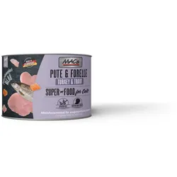 MAC's Cat Feinschmecker Menü 200g Dose Katzennassfutter 6 x 200 Gramm Pute & Forelle