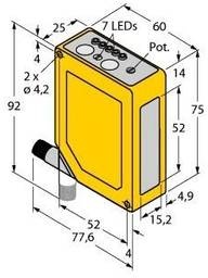 Preisvergleich Produktbild Turck Reflexions-Lichttaster Q60BB6AF2000Q 3063001 1St.