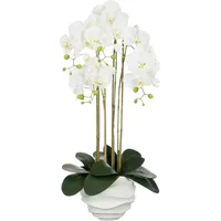 Mica decorations Mica Phalaenopsis im Topf weiß Polyester 82