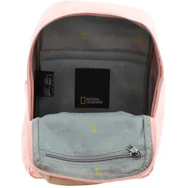 National Geographic Cityrucksack NATIONAL GEOGRAPHIC "LEGEND", Gr. B/H/T: 20cm, pink, Nylon, Rucksäcke Cityrucksack, mit gepolstertem Laptopfach