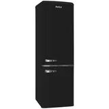 Amica KGCR 387 101 MS Retro-Kühl-Gefrierkombination (244 l, 1810 mm hoch, Schwarz)
