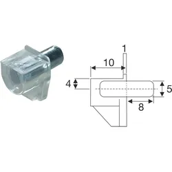 Bodenträger Safety -  glasklar