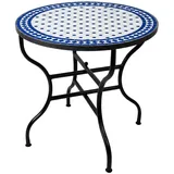 Marokkanischer Mosaiktisch Gartentisch Balkontisch Bistrotisch Esstisch Rund 80c