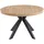 vente-unique Esstisch oval 220 x 76 x 120 cm schwarz
