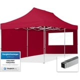 TOOLPORT Faltpavillon Economy 3 x 6 m rot inkl. Seitenteile 59152