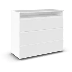 rauch Kommode »Joel« - 93x42x81cm - weiß - Holz / Holz