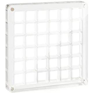 XPEX 1 Stück 36 Gitter transparente Sortierboxen für Kleinteile, Muschel-Aufbewahrungsbox,Schmuck Organizer Box,Aufbewahrung,Büromaterial,Angehen Angelköder Box,von Schrauben,kleinteile organizer