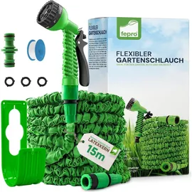 Fepro Flexibler Gartenschlauch 15 m Grün