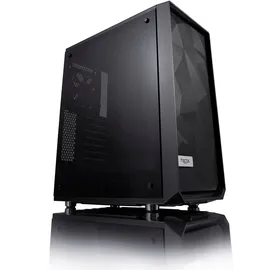 Fractal Design Meshify C ATX Gaming Gehäuse mit TG Seitenfenster, schallgedämmt