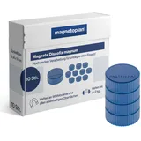 Magnetoplan Magnet D34mm, VE 10 Stück Haftkraft 2000g, dblau