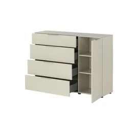 Harper Sideboard - beige ¦ Maße (cm): B: 135 H: 99 T: 40.0