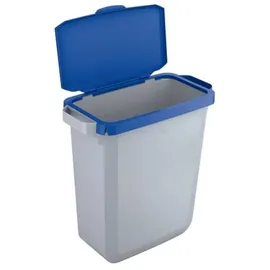 Durable Durabin 60 l grau mit blauem Deckel