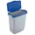 Durable Durabin 60 l grau mit blauem Deckel
