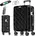 Hartschalen-Trolley 4-Rollen 66 cm 84 l schwarz