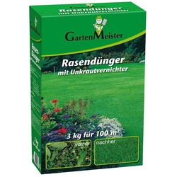 Rasendünger Mit Unkrautvernichter  3 Kg Für Ca. 110 M2