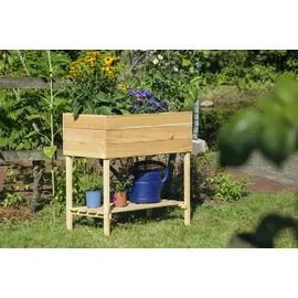 Dobar Hochbeet 80 x 40 x 78 cm Beige