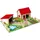 Eichhorn Bauernhof 100004309 - Bauernhof bestehend aus 2 Gebäuden, Spielplatte, Figuren, Tiere, Zäune, 20 teilig, Größe 36x51cm, Buchenholz, für Kinder ab 3 Jahren