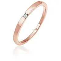 Elli DIAMONDS Ring 925 Sterling Silber Verlobungsring in Rosegold | Gr.: 52