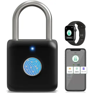 Anweller Fingerabdruck-Vorhängeschloss, Anweller Smart Lock, biometrisches Vorhängeschloss, für Turnhallenspinde, Schuppenspinde, Lagereinheiten