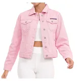 Cipo & Baxx Jeansjacke in Pink | Gr.: L