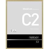 Nielsen Design nielsen Aluminium Bilderrahmen C2, 30x40 cm, Struktur Gold matt