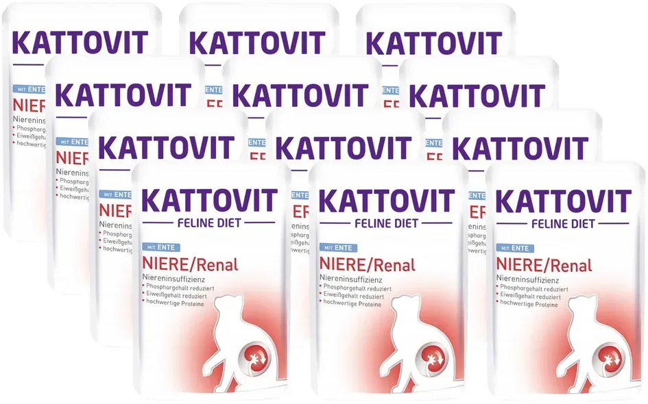 Kattovit Niere/Renal Ente 12x85g Beutel (Rabatt für Stammkunden 3%)