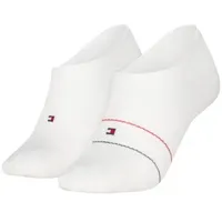 Tommy Hilfiger 2P Cotton Blend Logo Footie Socks Weiß Gr 35/38 Damen