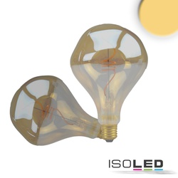 ISOLED LED Filament Globeform VINTAGE LINE LED ROUNDBULB A125 UNREGULAR, E27, 4W 2200K 200lm, Amber klar ISO-115078
