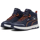 Puma Evolve Trail JR Sneaker, Club Navy-Maple Syrup, 38.5