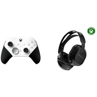 Xbox Elite Wireless Controller Series 2 Core Edition + Turtle Beach Stealth 500 Schwarz Kabelloses Gaming Headset w/ 40hr Stunden and Bluetooth Series X|S, One, PC