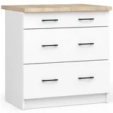 Akord Unterschrank OLIWIA 80 x 46 x 85 cm Weiß