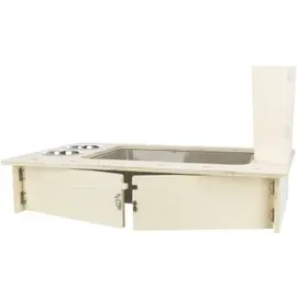 Trixie Futterstation mit Näpfen Heuraufe, Holz, 70 41 47 cm