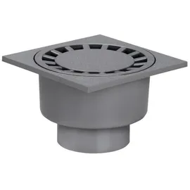 RuG Haus- & Hofablauf (20 x 20 cm, Durchmesser: 75 mm, Grau)