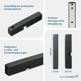 eQ-3 Homematic IP Tür- und Fensterkontakt optisch anthrazit HmIP-SWDO-A