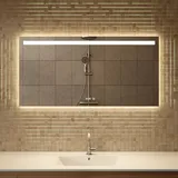 Badezimmerspiegel – 120x60 cm – Rahmenlos - Rechteck