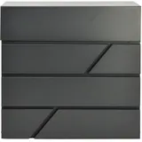Awtools Briefkasten 43 Schwarz inkl. Zeitungsfach