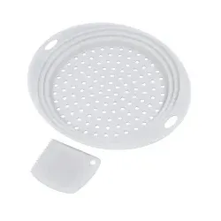 Metaltex Spätzlebrett mit Schaber, Kunststoff 251717 080 , Außendurchmesser (ohne Haltegriffe): 27,8 cm